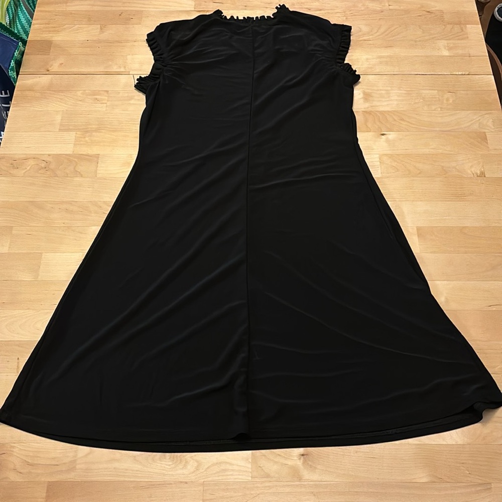 Annalee + Hope Little Black Dress With Little Ruffled Sleeves Size Medium - Picture 2 of 4